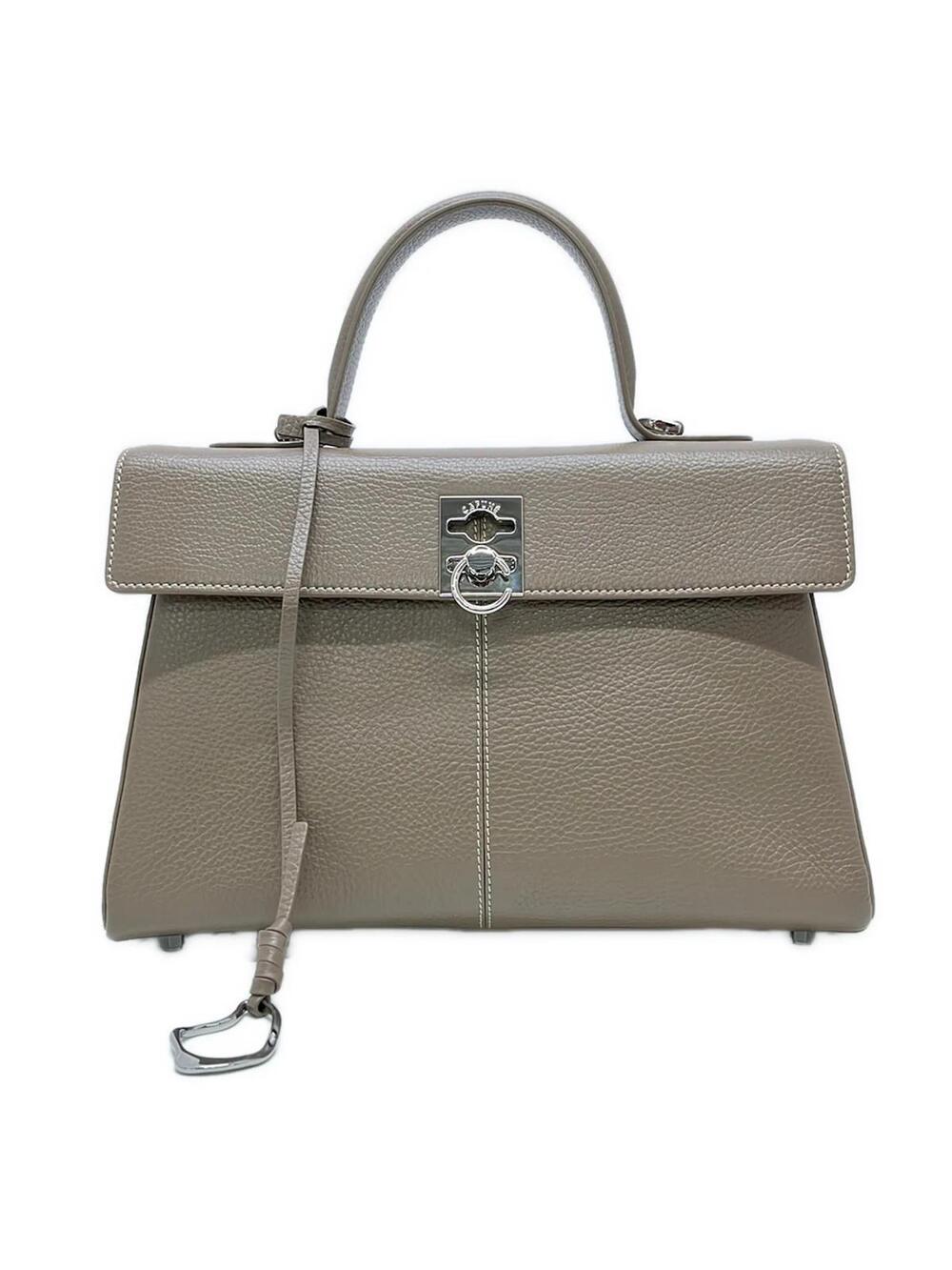 Cafune Stance Bag Gray Beige Leather #363352C64B